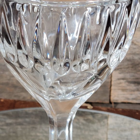 Action of Yugoslavia 24% Lead Crystal Water Goblet 7" - Vintage 80's.  #2 - Picture 8 of 9